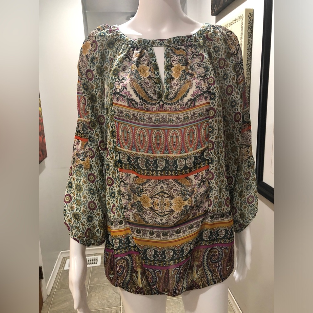Bohemian Paisley Print Women's Top